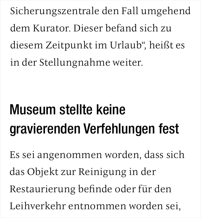 ITC New Veljovic typography in the news portal, mobile