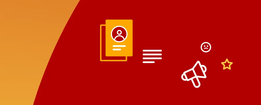 Persona teaser for the TechnologieRegion Karlsruhe: profile sheet and icons