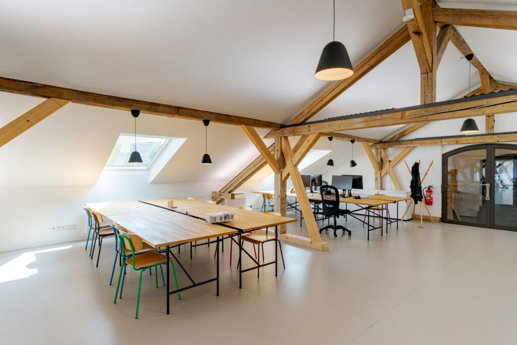 Büro im Dachgeschoss im alten Schlachthof