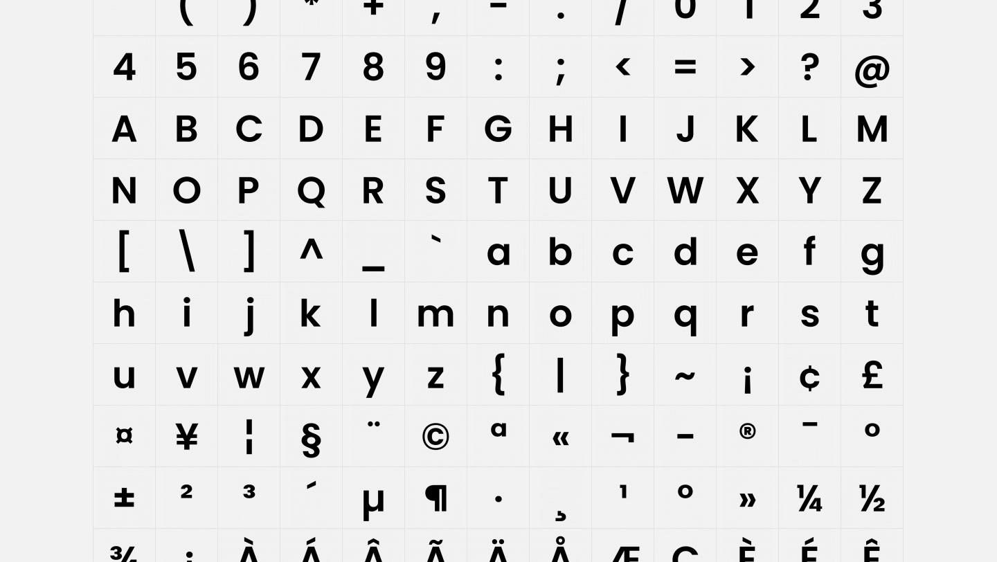 Typografie für das Redesign von xLab ein Auszug