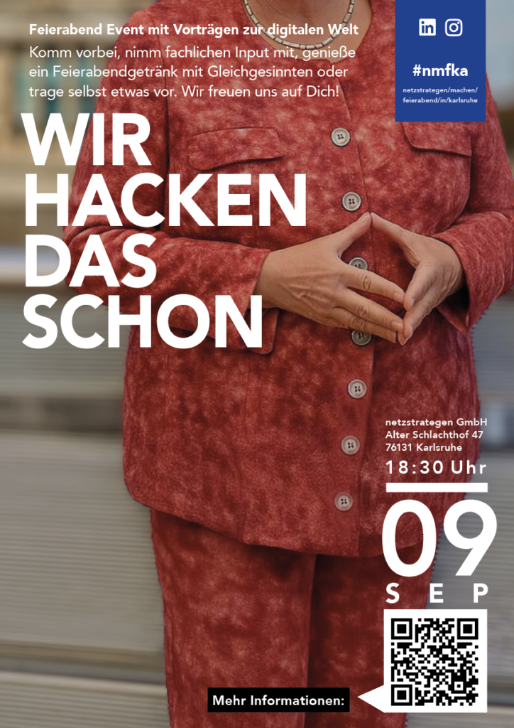 nmfka am 09. September ab 18.30 bei den netzstrategen